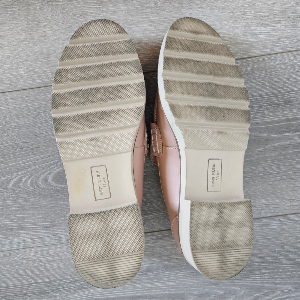 Anne Klein Emmy Lou Blush Pink Penny Loafers Lug Sole Shoes AKEMMYLOU 8M - Picture 4 of 8